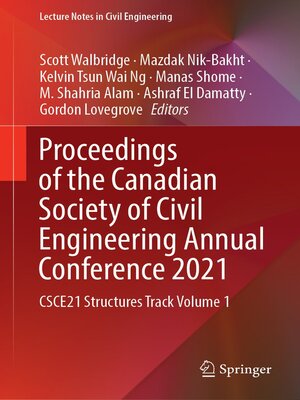 cover image of Proceedings of the Canadian Society of Civil Engineering Annual Conference 2021